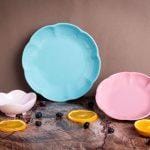 3pcs Set Flower Plate & Bowl