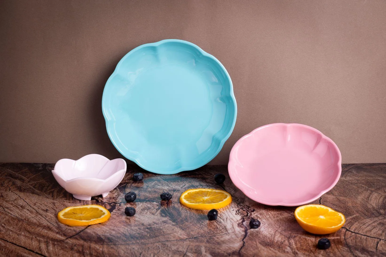 3pcs Set Flower Plate & Bowl - Image 1