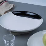 2pcs Set Side Plate Black & White