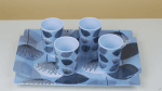 Fusion Serving Tray Blue dandelion - Image 3