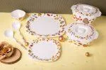 16pcs Square Dinner Set Fall street - Image 2