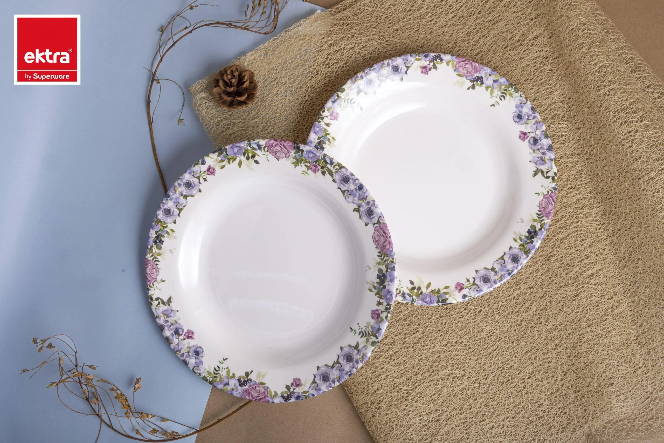 2pcs Set Deep Plate Bloom Field - Image 1