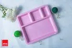 4 Section Plate 11inch Pink
