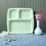 3 Section Plate 9.75inch Sky Blue