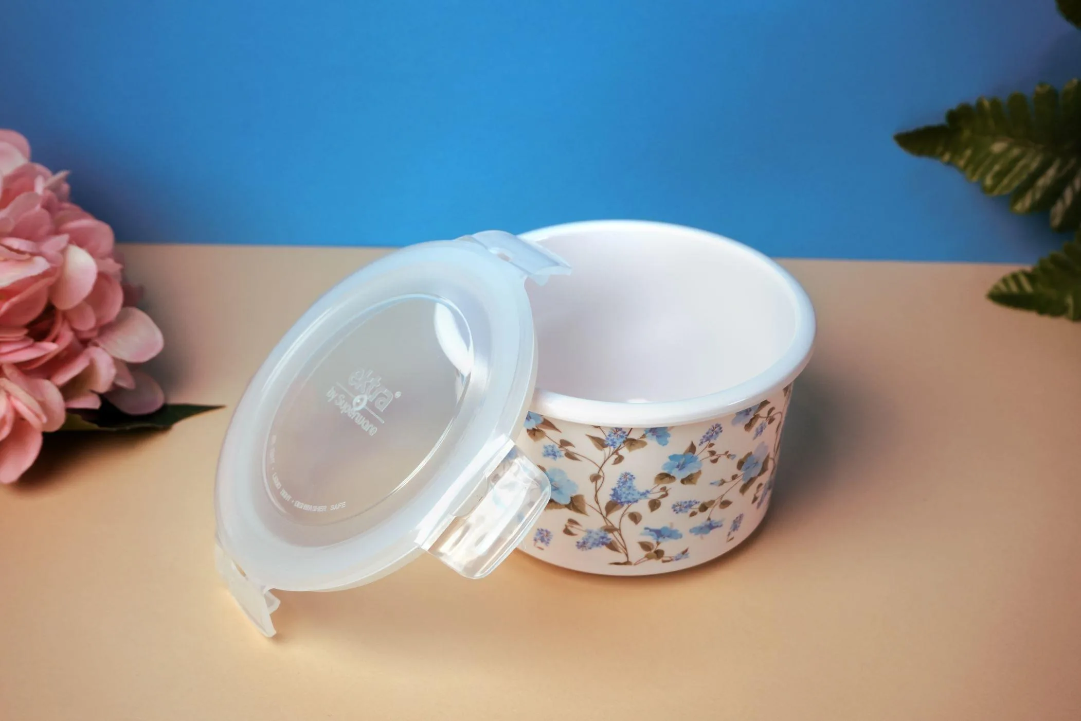 Store N Safe Round Mini Beuniq1 Silicone Lid and Ring 4.5inch Round - Image 1