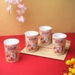4pcs Set Tumbler 3inch Merry Christmas