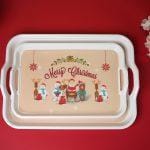 2pcs Set Handy Tray Merry Christmas