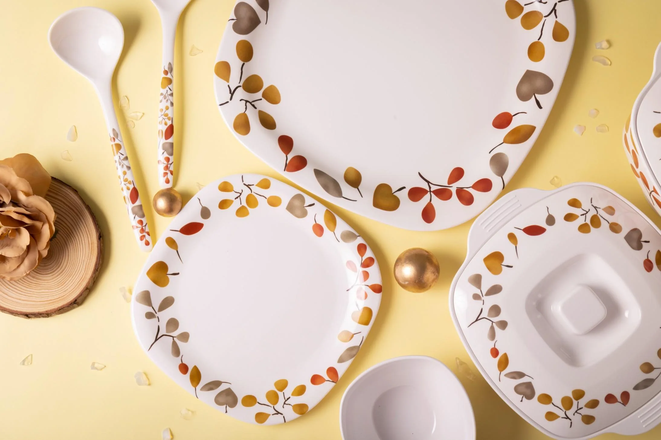main_1695140694 16pcs Square Dinner Set Fall street - Image 1