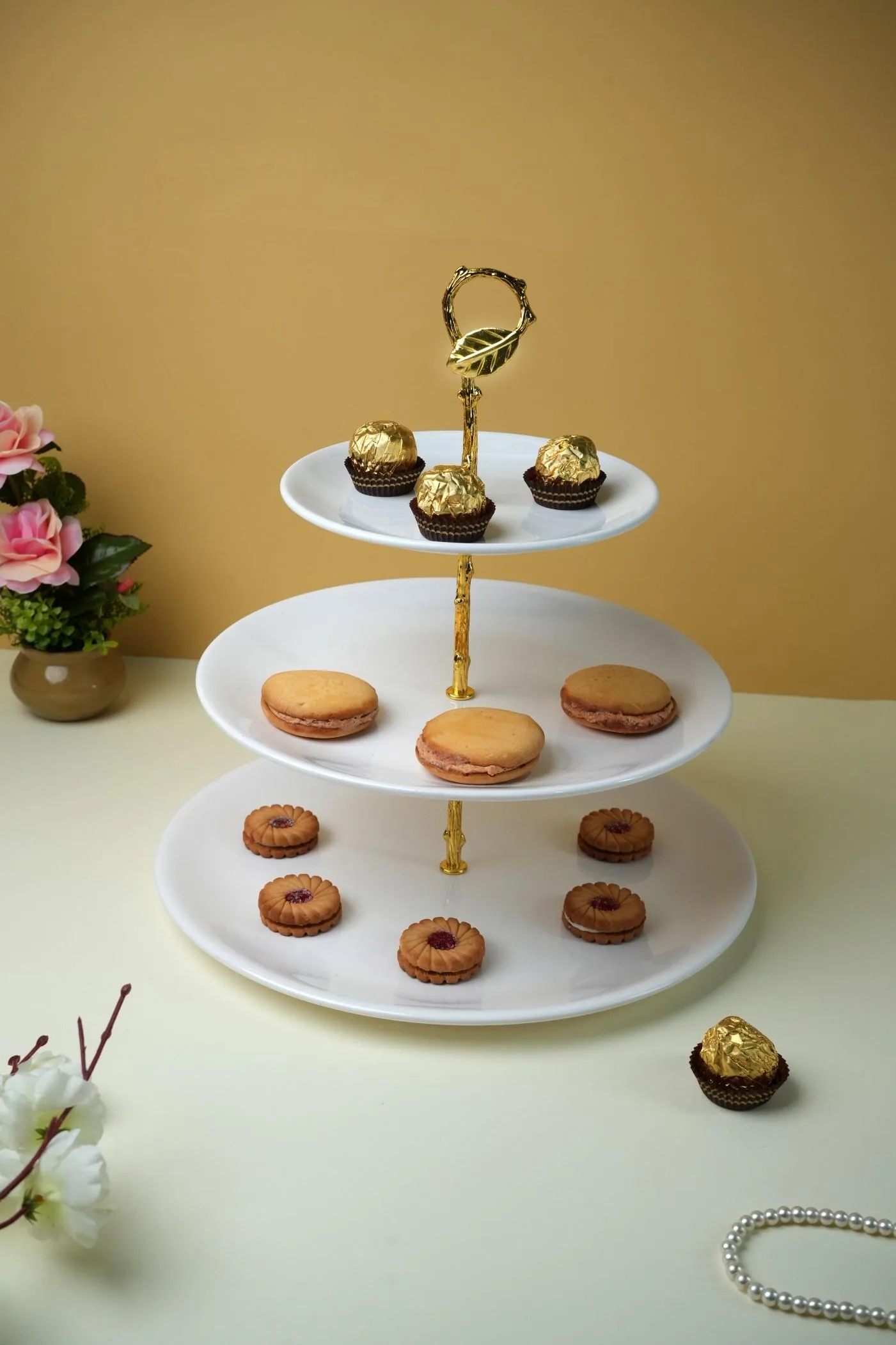 DSC01650-copy (1) Patisserie 3Layer Stand White - Image 1