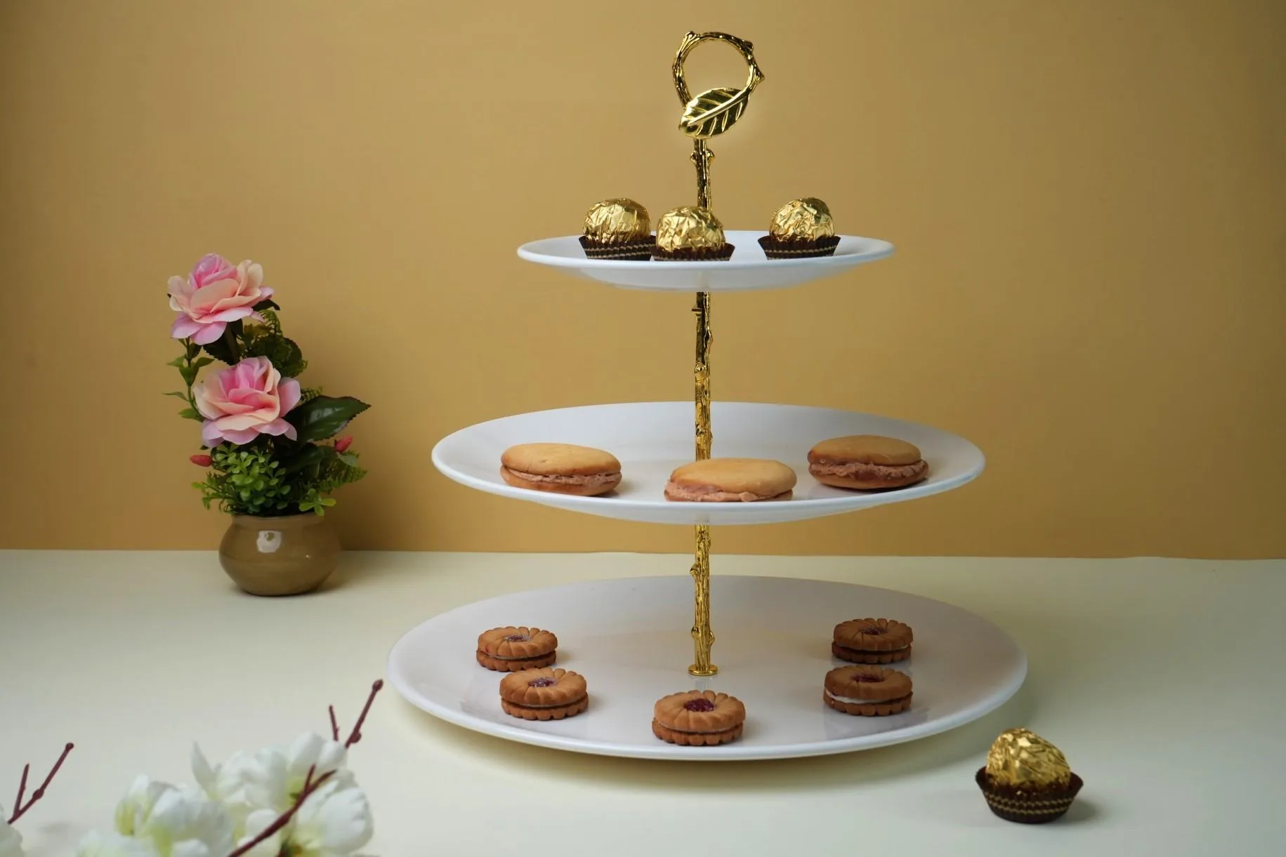 Patisserie 3Layer Stand White - Image 2