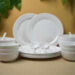 20pcs Dinner Set Pure White