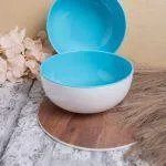 2pcs Set Serving Bowl 7inch Blue