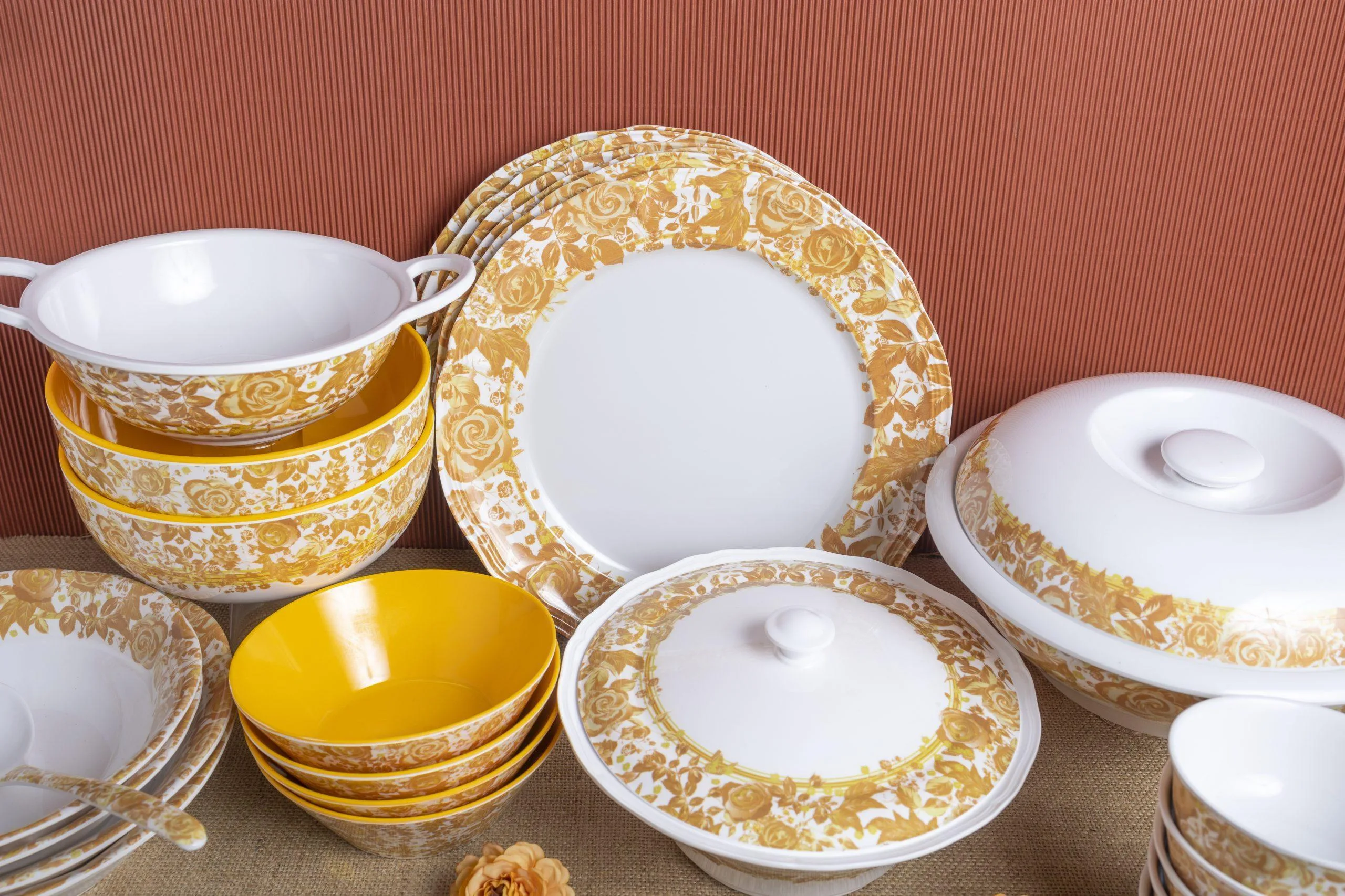 BJ_P6001 20pcs Dinner Set Golden Meadow - Image 1
