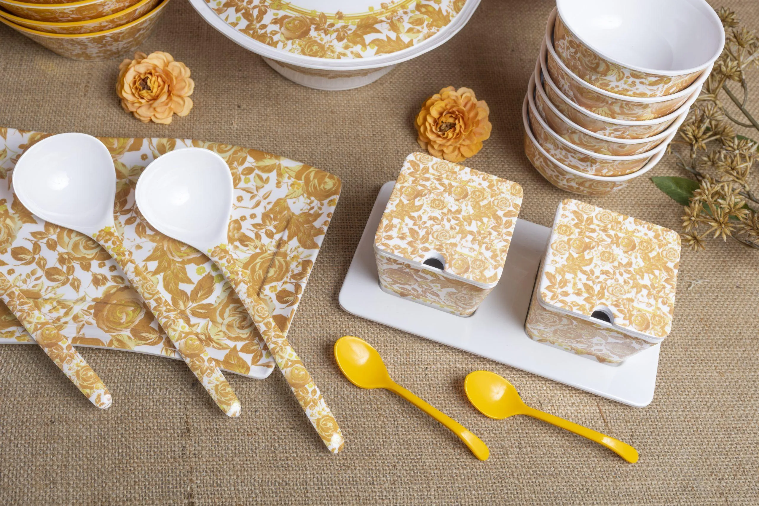 20pcs Dinner Set Golden Meadow - Image 3